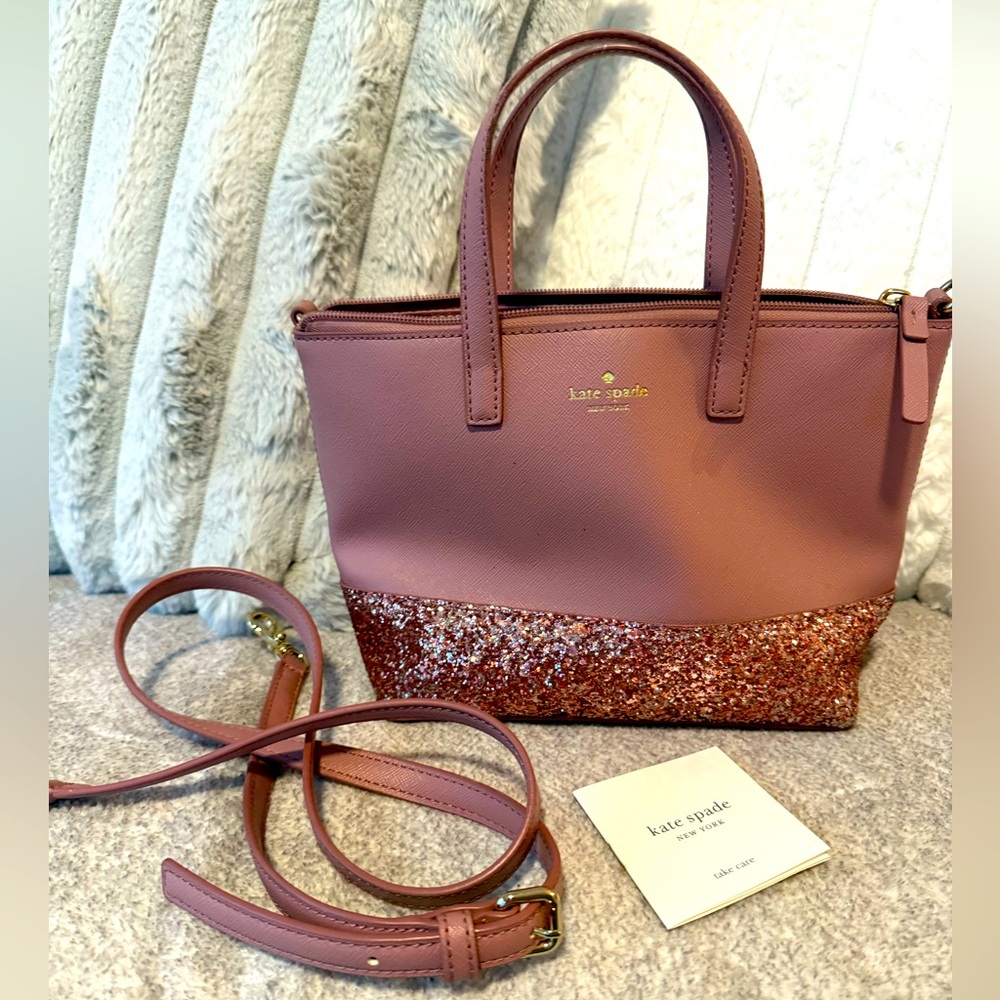 EUC Kate Spade crossbody bag with glitter